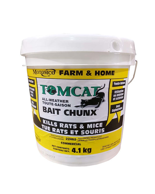Motomco Rodent Tomcat All Weather Farm and Home rat mice rodent bait blocks 9lbs/4.1kg
