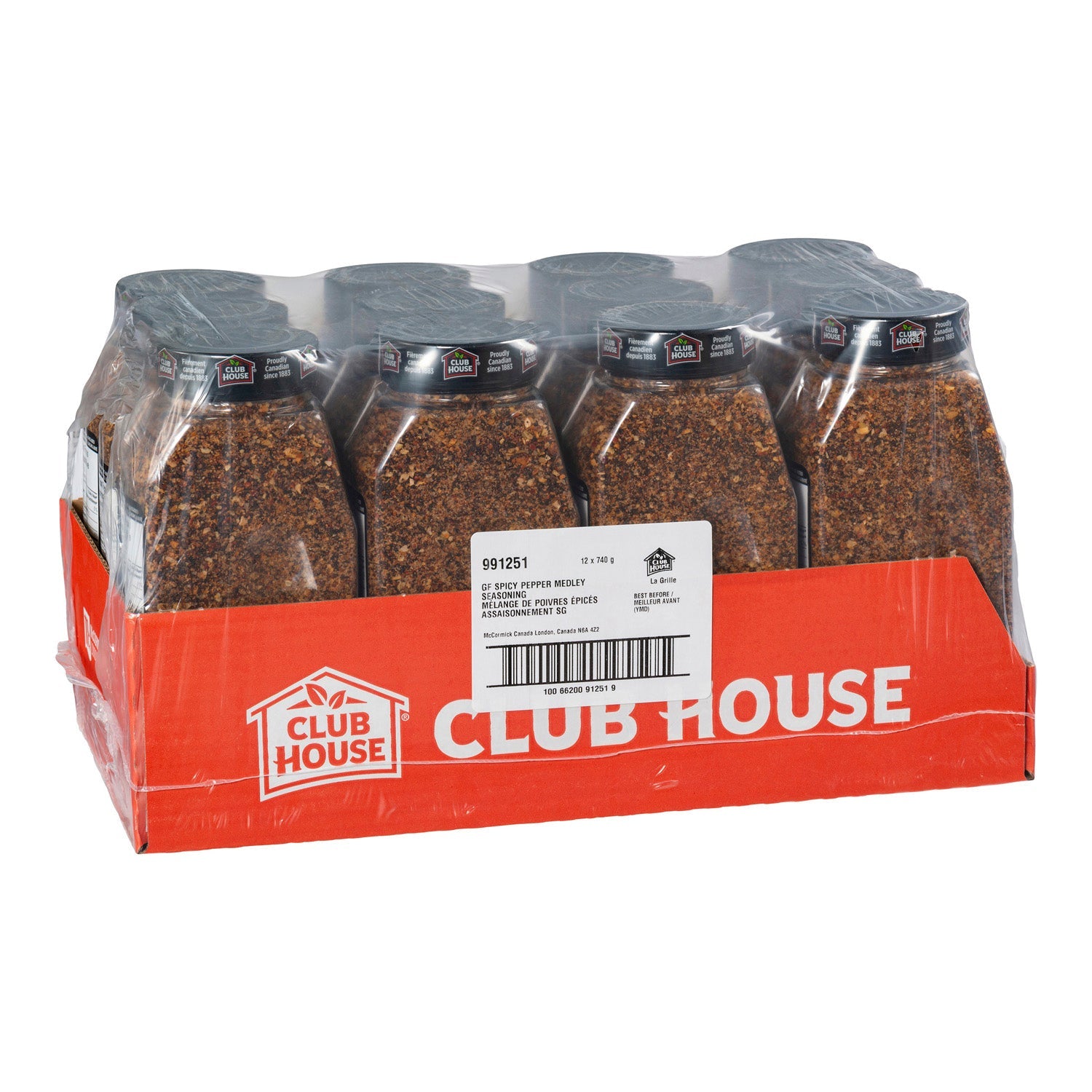 Seasoning Pepper Medley Spicy - 12 x 740 g - Clubhouse - Restaurant and Foodservice Ingredients - Canadian Distribution-2