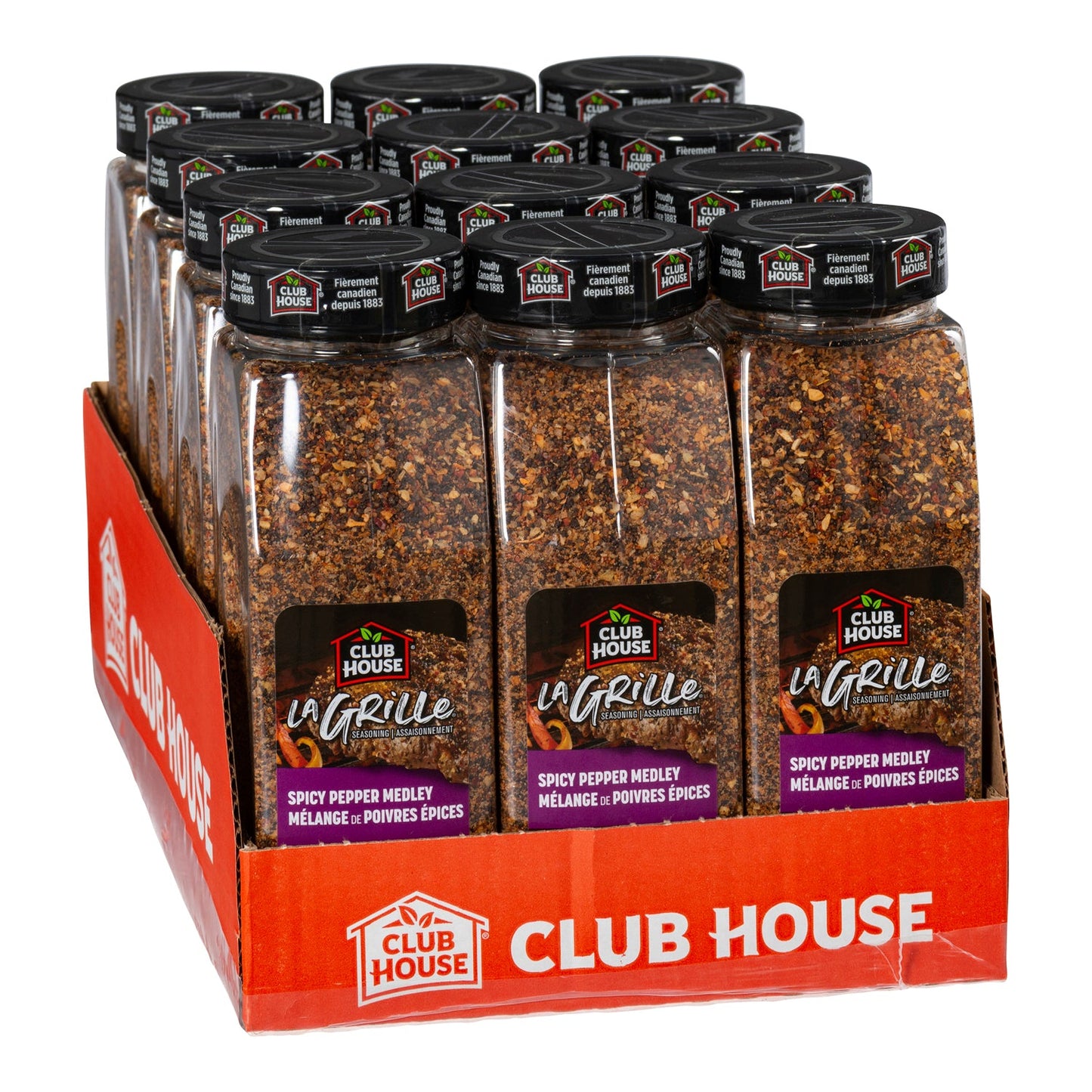 Seasoning Pepper Medley Spicy - 12 x 740 g - Clubhouse - Restaurant and Foodservice Ingredients - Canadian Distribution-1