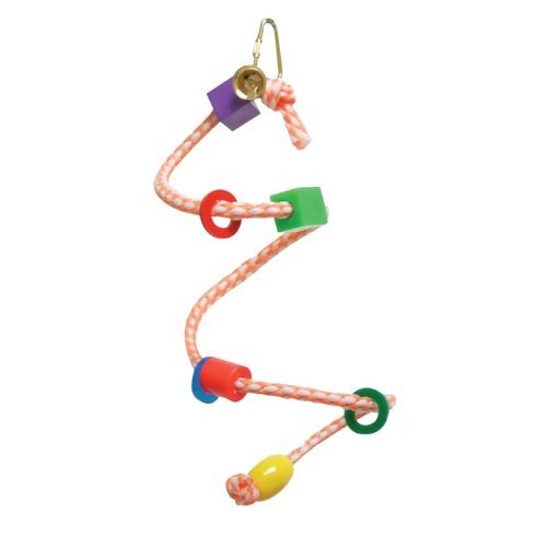Zoo Max DUS404 Spring-O-Bird 10in x 5in Small Bird Toy