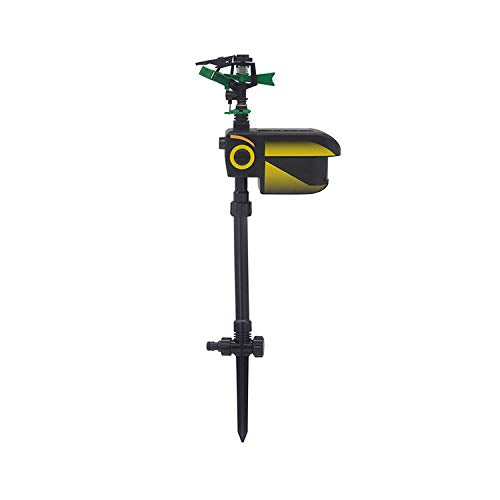 Aniluxe Animal Deterrent Repellent Automated Sprinkler Solar Powered Motion Activated Animal Away Sprinkler
