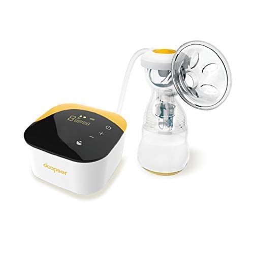 DOOPSER Double Electric Breast Pump Portable Rechargeable Breast Pumps Breast Milk Suction and Breast Massage4 Modes and 16 AdjustableHD LCD Display with Ultra-Quiet with USB Charging