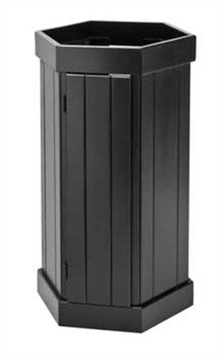 All Glass Aquarium AAG50006 Pine Hexagon Aquarium Stand, 20-Gallon, Black