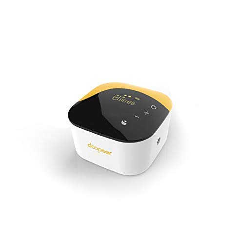 DOOPSER Double Electric Breast Pump Portable Rechargeable Breast Pumps Breast Milk Suction and Breast Massage4 Modes and 16 AdjustableHD LCD Display with Ultra-Quiet with USB Charging