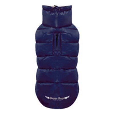Puppy Angel Dog Down Padding Vest Regular Snap (Navy, Large)