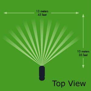 Aniluxe Animal Deterrent Repellent Automated Sprinkler Solar Powered Motion Activated Animal Away Sprinkler