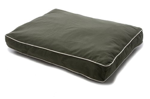 Dog Gone Smart Pet Products XX-Large Olive Rectangular Dog Bed with Ecru Piping