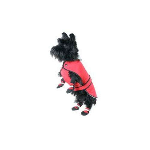 Muttluks Inc ML-293BN-20-R 3-Layer Belted Winter Dog Coat, Size 20, Red