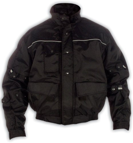 Naturmania N860J Motorcycle Waterproof Jacket with Detachable Liner - Black XS-5XL
