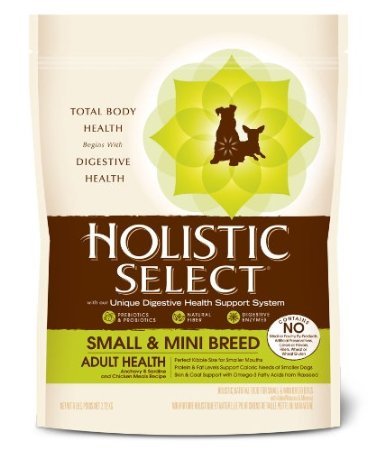 Holistic Select 28986 Small and Mini Breed Anchovy,Sardine and Chicken Food 6 Lb (6)