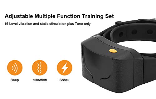 Aniluxe Waterproof Submersible Long Distance Rechargeable Dog Remote Trainer Training Collar for Small Large Dog 2019 Upgraded