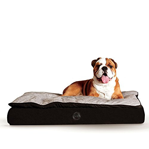 K&H Manufacturing 4795 Feather Ortho Bed Small 20x30 (noir / gris)