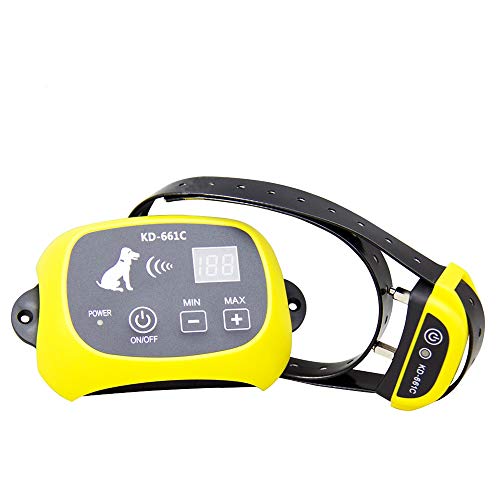 Wireless Dog Fence System with Rechargeable Transmitter and Rechargeable Collar Receiver - Safe & Easy Install WiFi Radio Electric Dog Fence