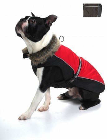 Dog Gone Smart Aspen Parka Black Dog Jacket, 20-Inch