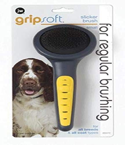 JW Pet Company GripSoft Slicker Brush Soft Pin Dog Brush