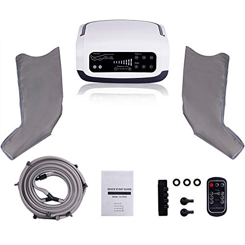 Sequential Compression Device, Leg Pump Machine for Lymphedema, Circulation & Swelling - Intermittent Pneumatic SCD Air Therapy Recovery with Full Massage Boots(Size :XX-Large)