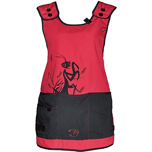 Pilote&Filles Reversible apron Raspberry-black