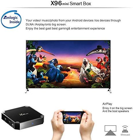 X96 Mini 4K 64BIT Android 7.1 Quad Core Smart TV Box 1080p HDMI WiFi Kodi 17.6