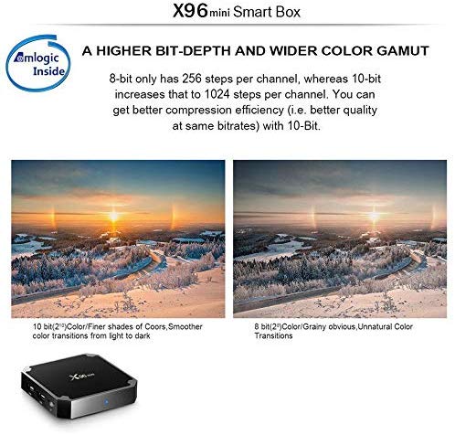 X96 Mini 4K 64BIT Android 7.1 Quad Core Smart TV Box 1080p HDMI WiFi Kodi 17.6