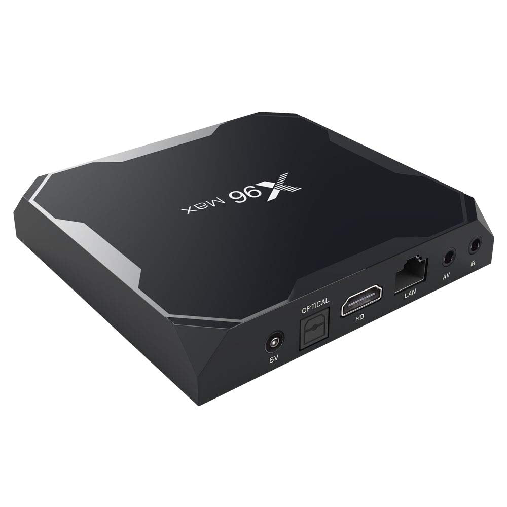 X96 Max Android 8.1 Amlogic 4 Go RAM 64 Go Rom TV Box - Royaume-Uni Plug (pas de suspension murale)