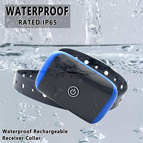 Wireless Dog Fence System, Electric Pet Containment System for Dog and Pets with Waterproof and Rechargeable Training Collar Receiver Boundary Container