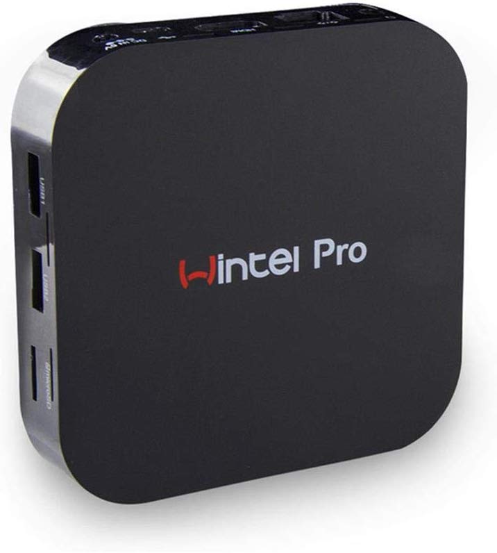 Windows 10 Pro Mini PC Fanless Intel Atom Z8350 Quad Core 2GB RAM + 32GB Storage BT4.0 2.4G/5G WiFi Win10 TV Box Wintel W8 PRO Desktop Computer
