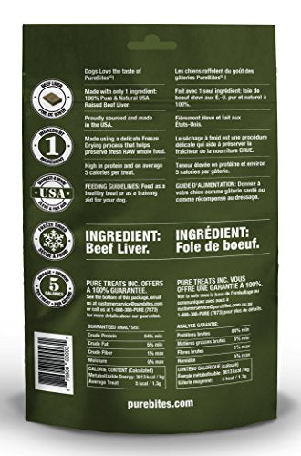 PureBites Beef Liver Freeze-Dried Treats Dogs