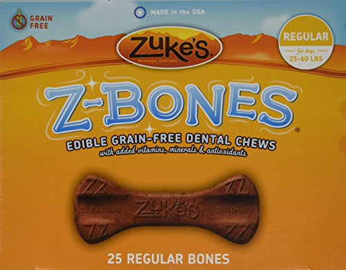Zuke'S Performance Pet Nutrition 134084 25 Count Z-Bone Medium Carrot Crunch Display Box, Medium 2.34Lbs