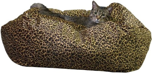 K&H Manufacturing 3172 Kitty Cuddle Cube Leopard 24