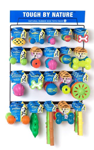JW Pet Rubber Dog Toy Wall Rack C with Megalast