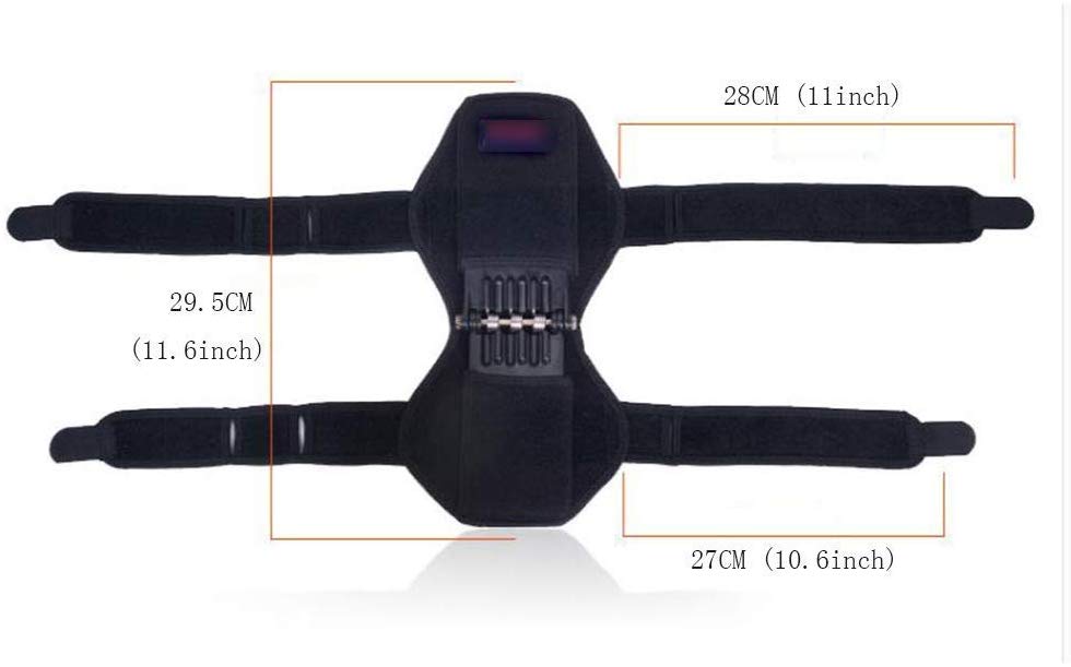 Knee Booster Knee Braces Tibial Booster Power Lifting Joint Support Knee Pad Portable Easy Breathable Sweat-Absorbent Spring Kneepad Stable Upper and Lower Knee Knee Protection