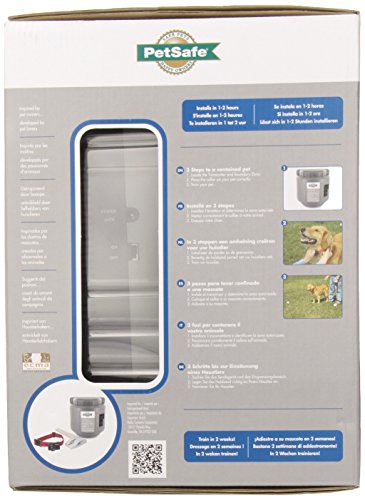 PetSafe Wireless Fence Pet Containment System, Covers up to 1/2 Acre, for Dogs over 3.6 kg, Waterproof Receiver with Tone / Static Stimulation