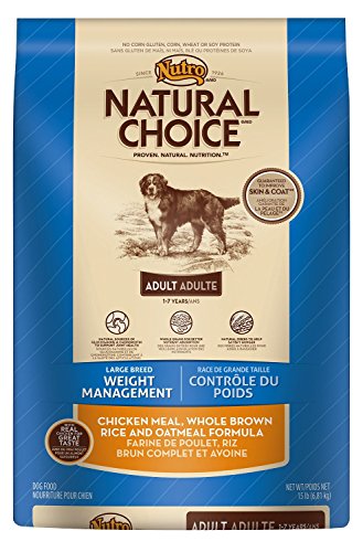 Nutro Natural Choice 10106558 Large Breed Chicken,Rice and Oatmeal Weight Management Dog Food 6.81KG