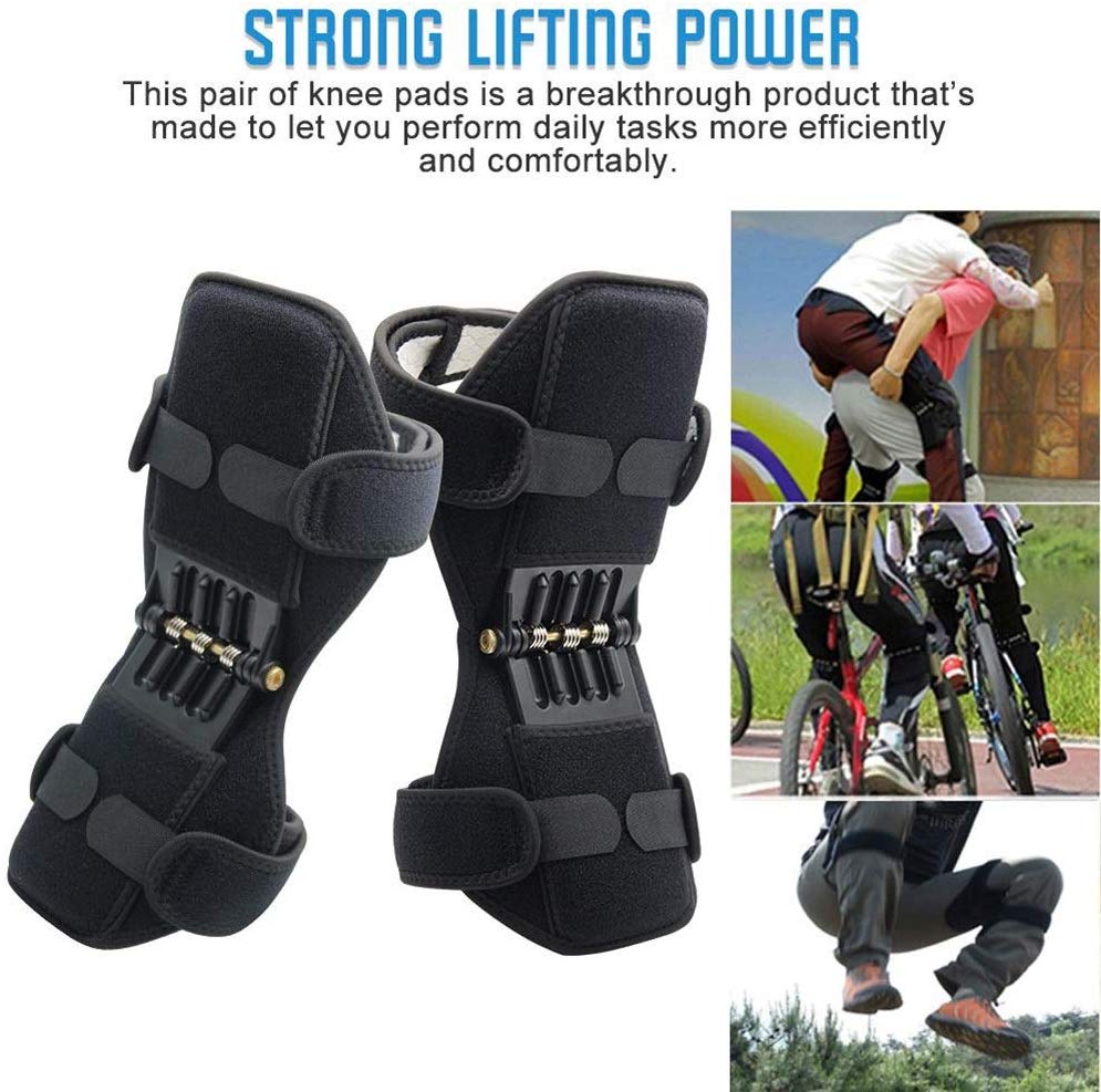 Knee Booster Brace,Joint Support Knee Pads Spring Force Patella Strap Sport Adjustable Tendon Band Pad Mountain Climbing Exercising