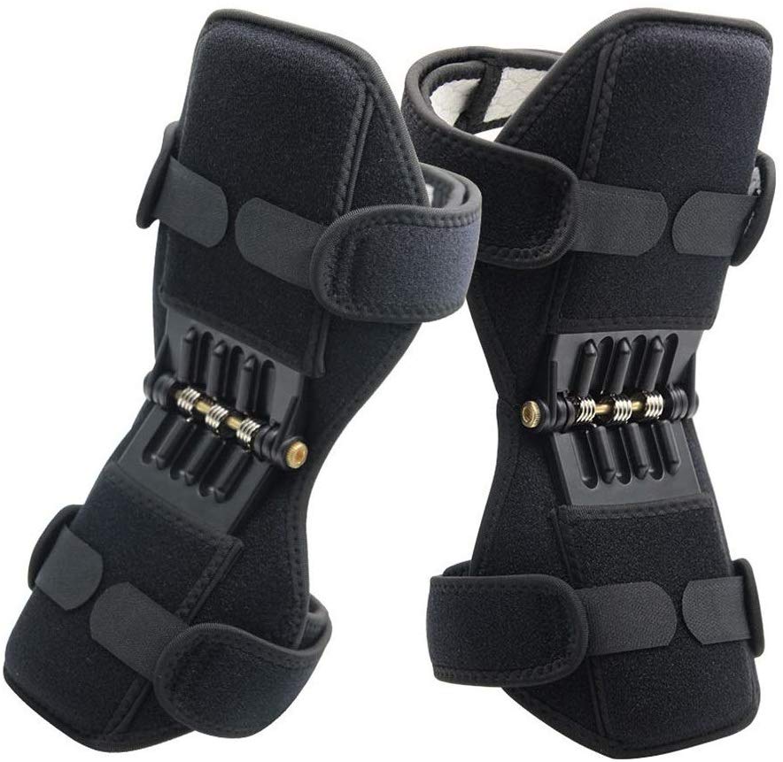 Knee Booster Brace,Joint Support Knee Pads Spring Force Patella Strap Sport Adjustable Tendon Band Pad Mountain Climbing Exercising