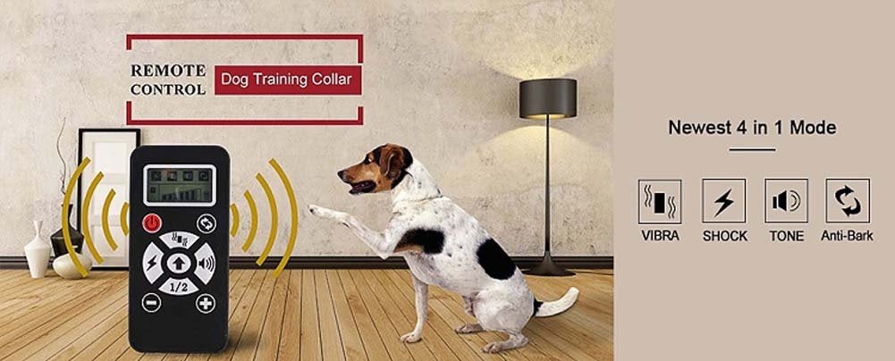 PATPET Remote Dog Collar 800 Yard Rechargeable Remote and Automatic Bark Dog Training Shock Collar High - Tech Waterproof