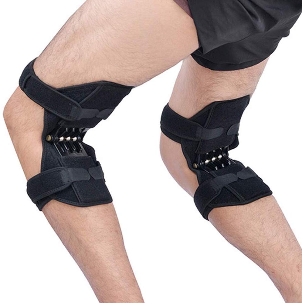 Knee Booster Brace,Joint Support Knee Pads Spring Force Patella Strap Sport Adjustable Tendon Band Pad Mountain Climbing Exercising