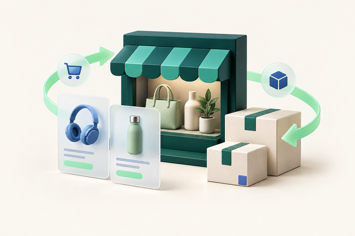 Services Walmart : catalogue, inventaire, intégration et accompagnement vendeur.