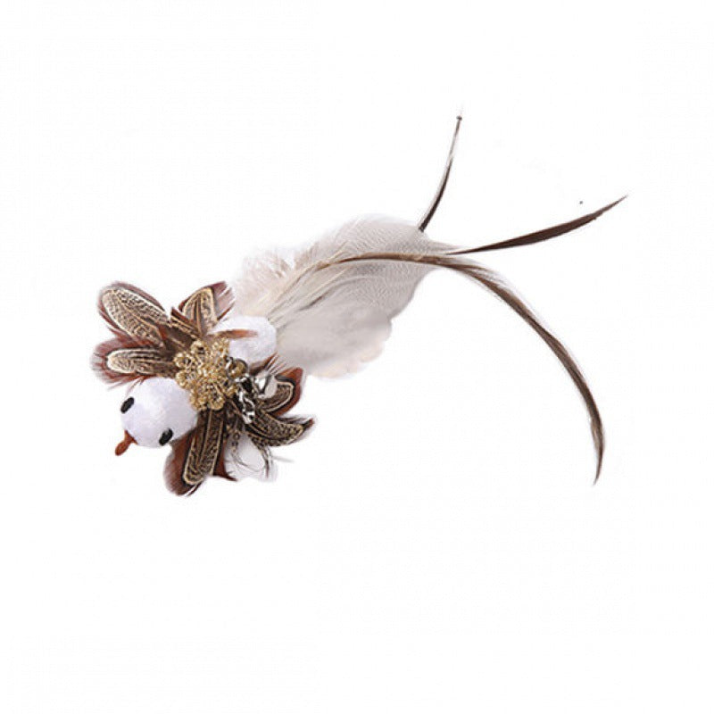 Interactive Feather Pole Toy for Cats-13