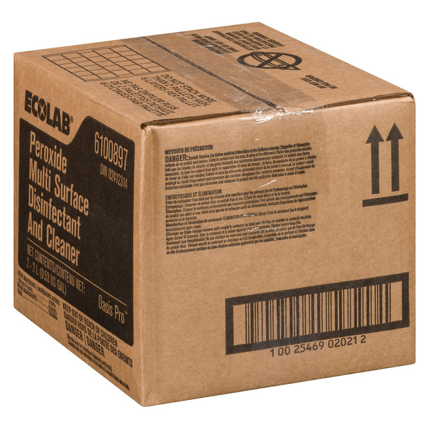 Cleaner Disinfectant Peroxide Multi Surface - 2 x 2 L - Ecolab - Packaging and Accessories - Restaurant Supplies and Equipment - Canadian Distribution-1