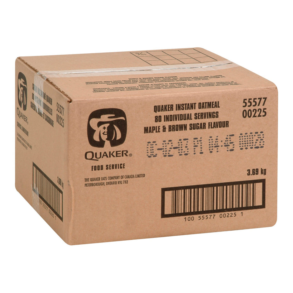 Cereal Oatmeal Maple Brown Sugar - 80 x 47 g - Quaker - Restaurant and Foodservice Ingredients - Canadian Distribution-1