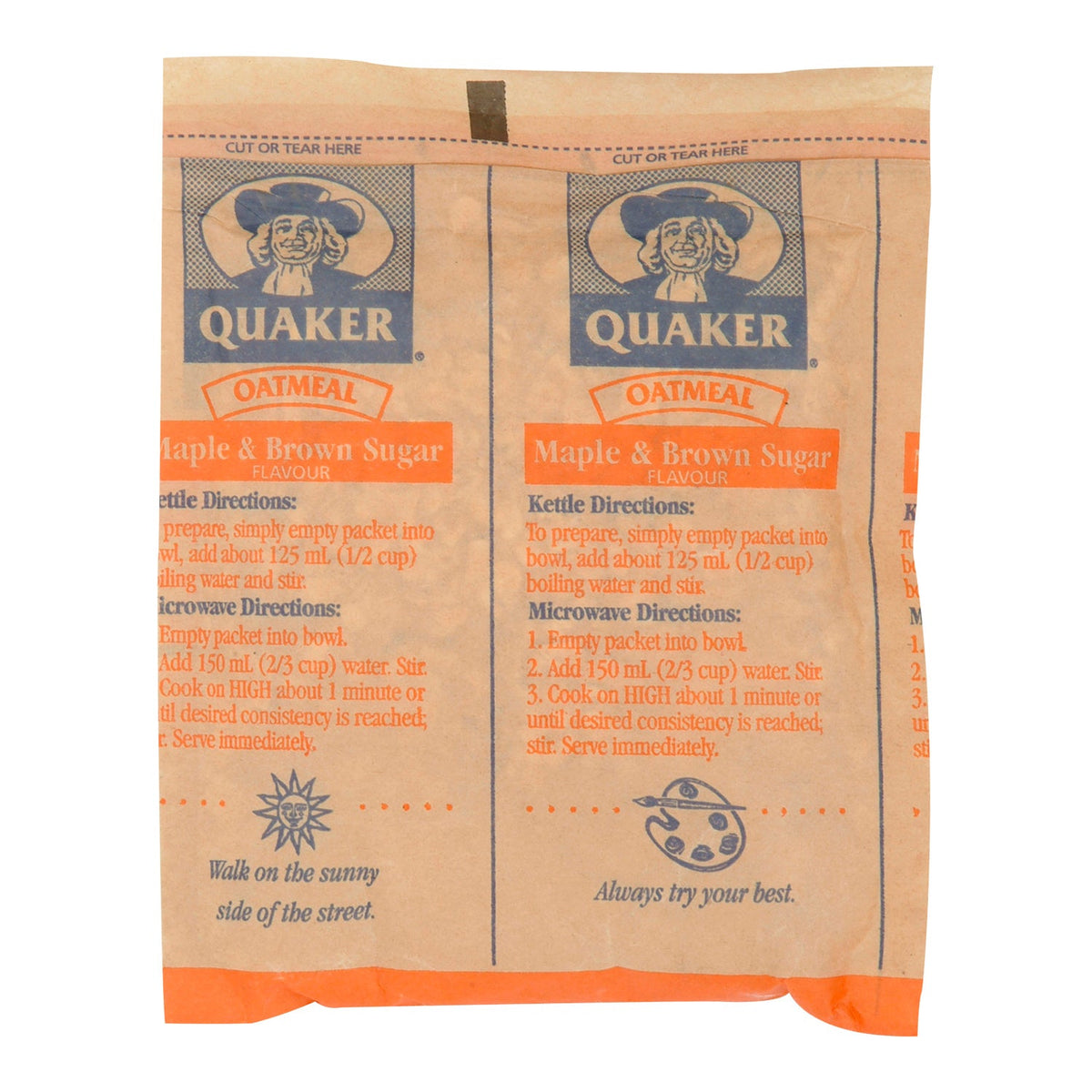 Cereal Oatmeal Maple Brown Sugar - 80 x 47 g - Quaker - Restaurant and Foodservice Ingredients - Canadian Distribution-0