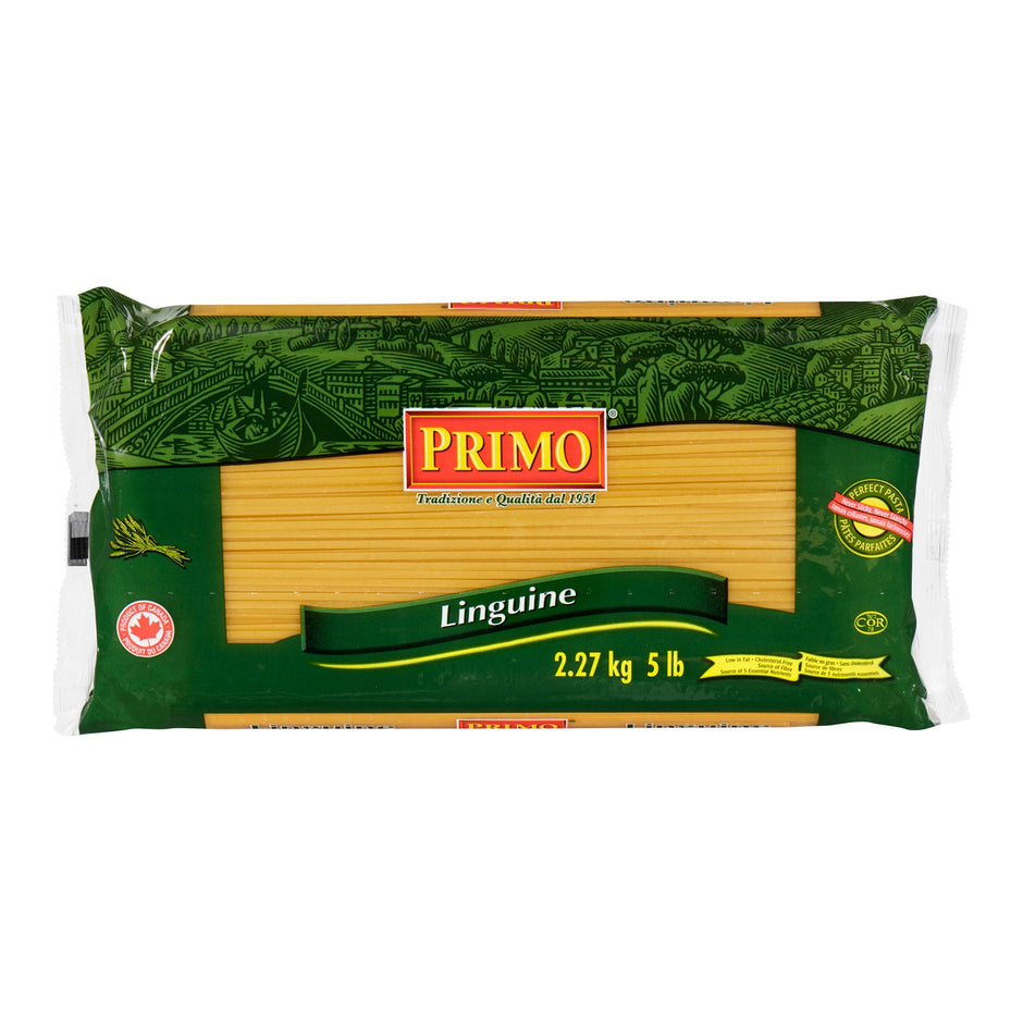 Pasta Linguine 10 in. - 4 x 5 lbs - Primo - Restaurant and Foodservice Ingredients - Canadian Distribution-0
