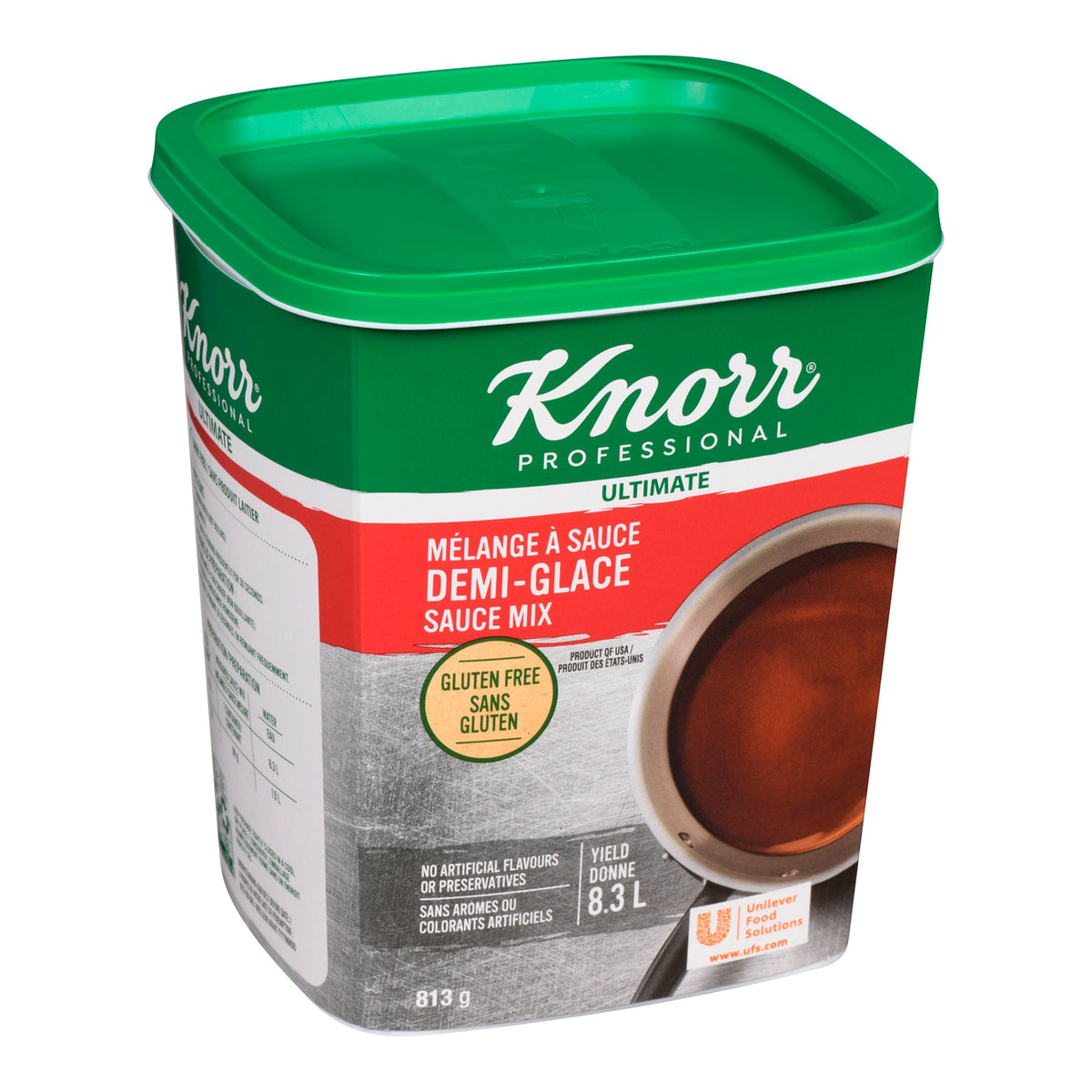 Sauce Demi Glace Knorr Gluten-Free - 6 x 813 g (Case = 1 x 813 g) - Knorr Swiss - Restaurant and Foodservice Ingredients - Canadian Distribution-0