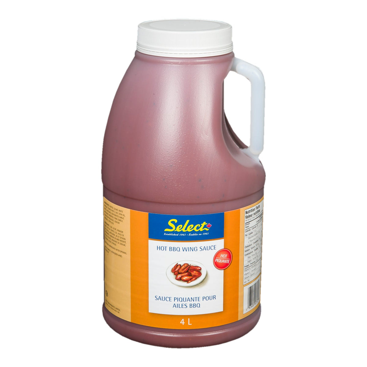 Sauce Wing Hot BBQ - 2 x 4 Lr - Select Food Pro - Restaurant and Foodservice Ingredients - Canadian Distribution-0