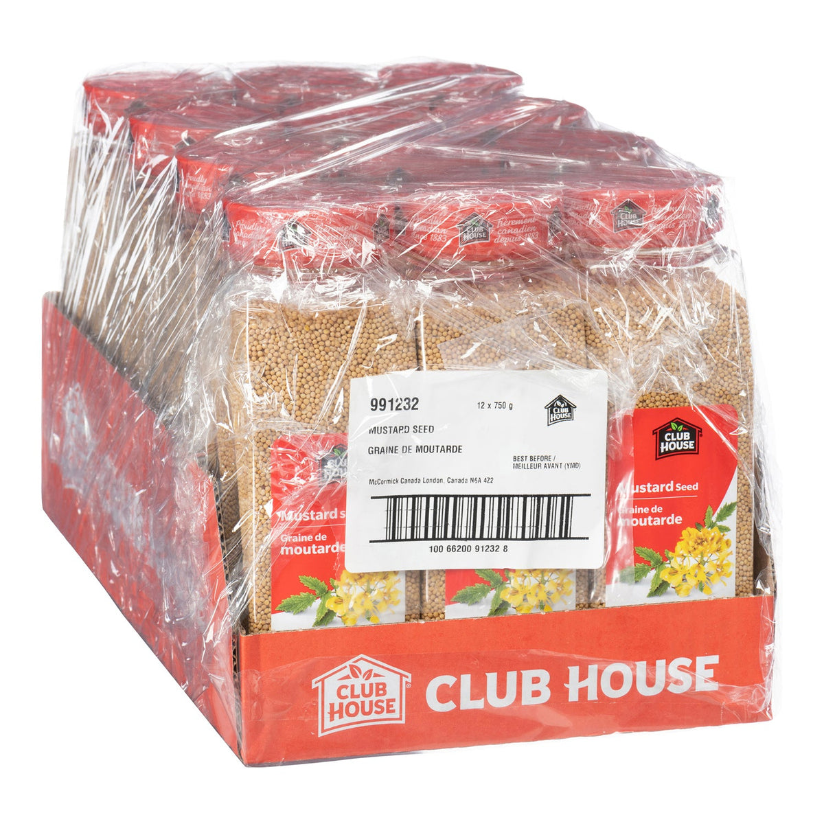 Spice Mustard Seeds - 12 x 750 g (Case = 1 x 750 g) - Clubhouse - Restaurant and Foodservice Ingredients - Canadian Distribution-2