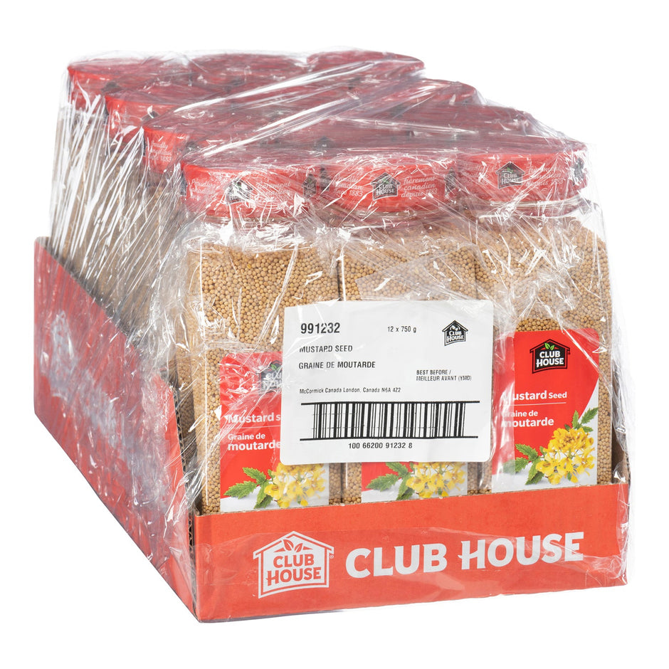 Spice Mustard Seeds - 12 x 750 g (Case = 1 x 750 g) - Clubhouse - Restaurant and Foodservice Ingredients - Canadian Distribution-2