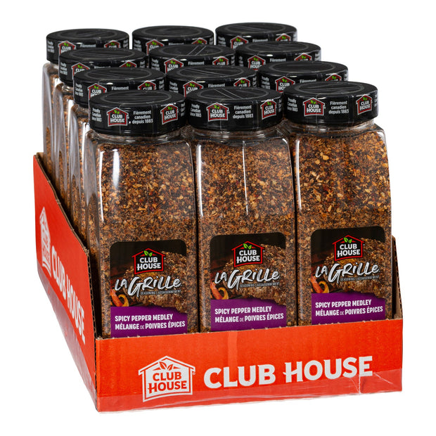 Seasoning Pepper Medley Spicy - 12 x 740 g - Clubhouse - Restaurant and Foodservice Ingredients - Canadian Distribution-1