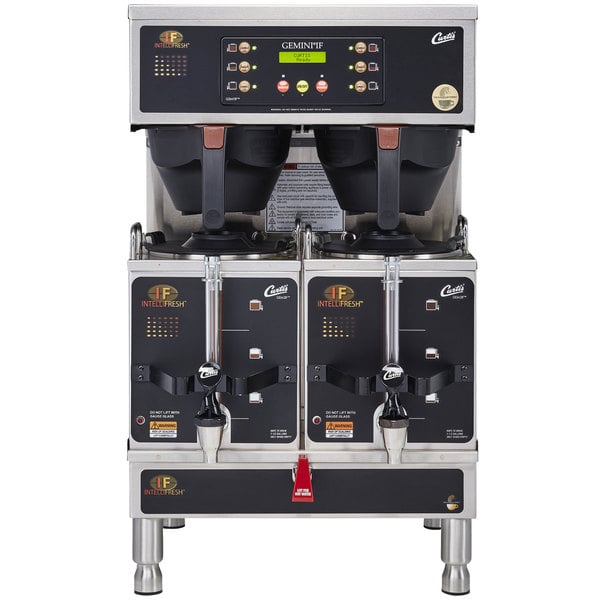 Wilbur Curtis GEMTIF10A1000 - G3 Gemini IntelliFresh Twin 1.5 Gallon Satellite Coffee Brewer-0