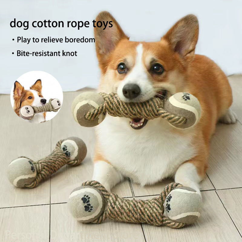 Interactive Cotton-Poly Tug Toy-1